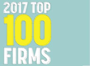 Logo for 'Accounting Today Top 100 Firms 2017' Award