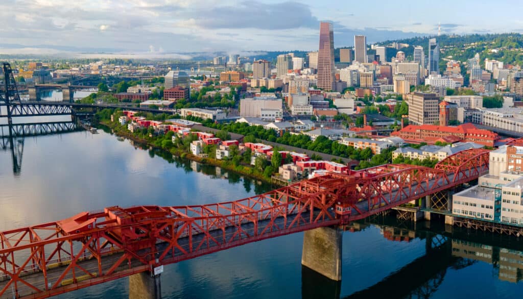 Portland, Oregon, where Aldrich's Natalie Mowrer was named a Woman of Influence by DJC Oregon.