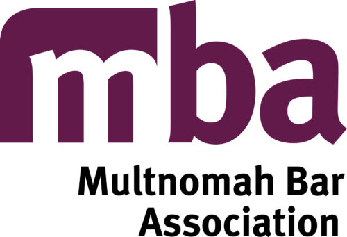 MBA logo followed by text, Multnomah Bar Association