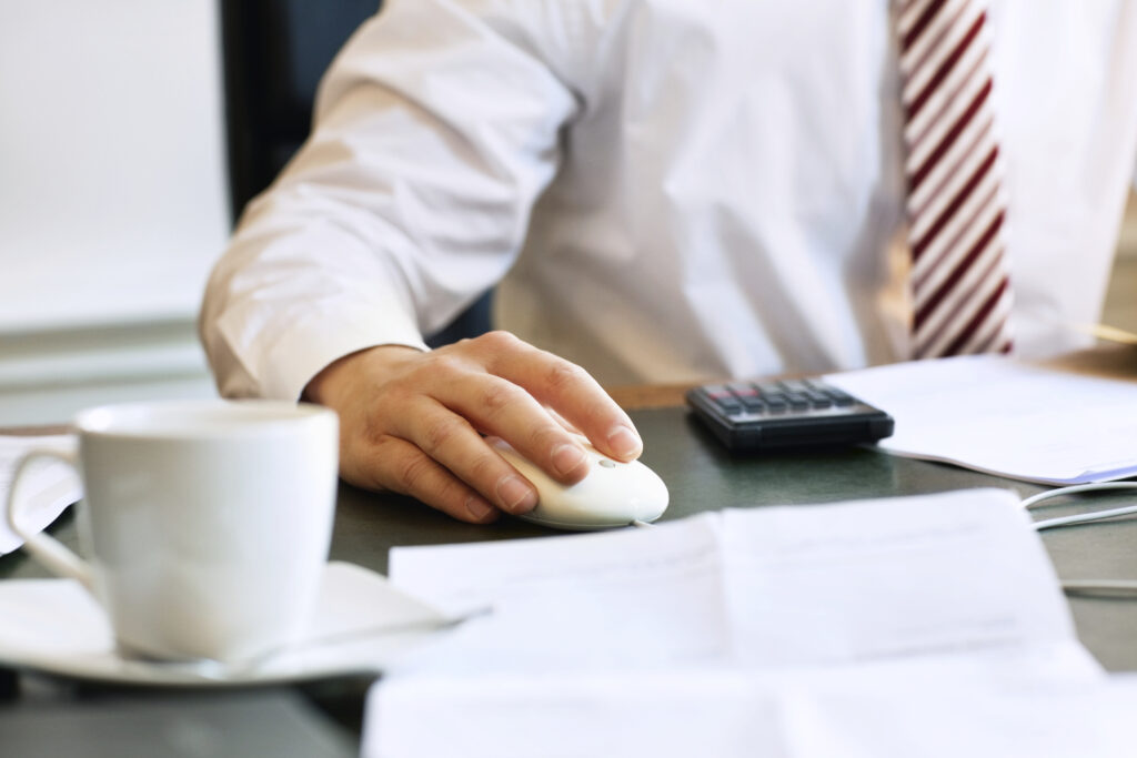 Business advisor at desk